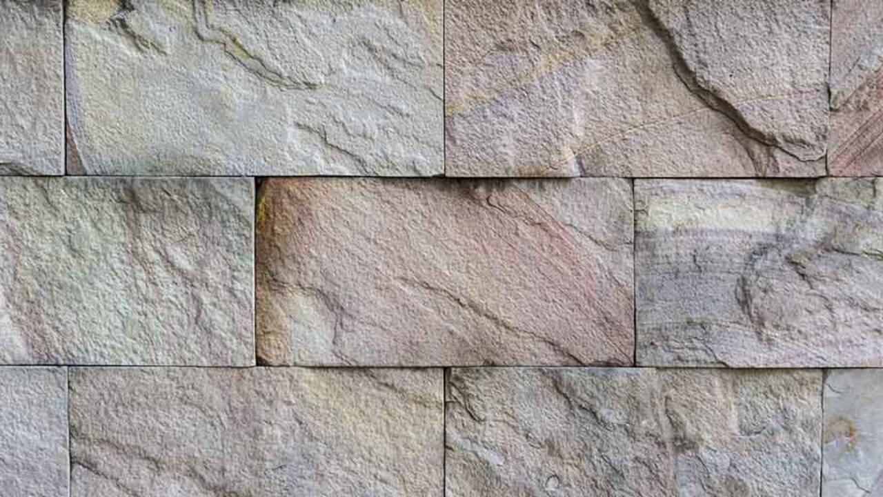 Muro De Pedra De Pedras Naturais De Diferentes Tamanhos
